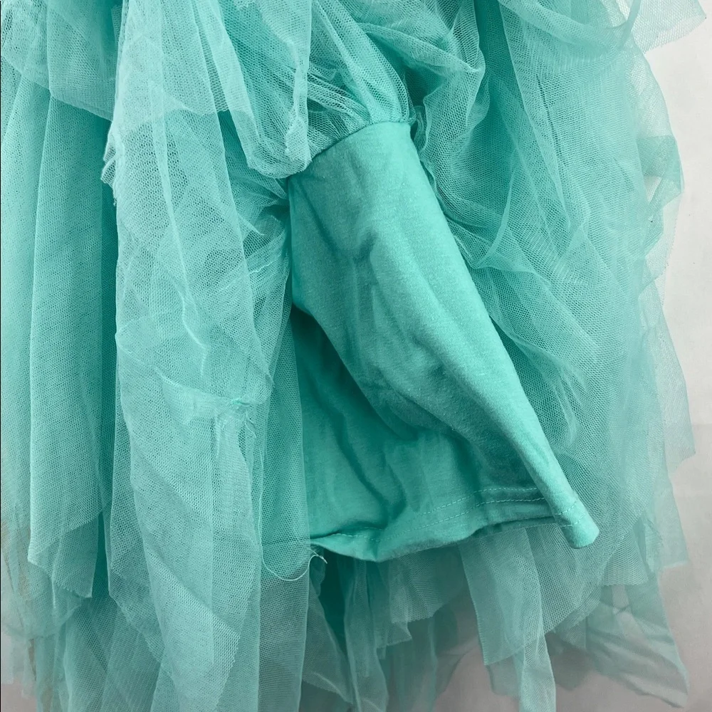 Girl’s Tutu Dress - 2 Pack - Pink Rainbow Bunny - Mint Green - Size 8